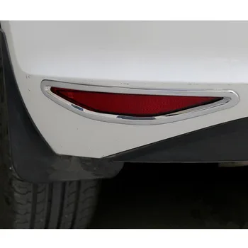 

YAQUICKA 2pcs/set Chrome ABS Car Rear Tail Fog Light Lamp Frame Cover Trim Styling Fit For VW Volkswagen Golf 7 MK7 2014