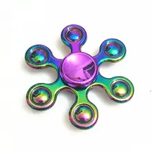 075 высокое качество Спиннер металл Радуга Дракон рука палец Спиннеры аутизм СДВГ фокус тревога помощи стресс