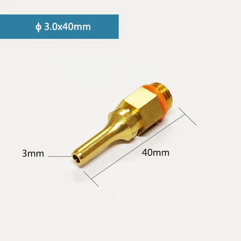 2,0x40 мм 3,0x40 мм медный термоплавкий клеевой пистолет, насадка, длинная насадка для клеевого пистолета, сменные детали, диаметр сопла 2 мм