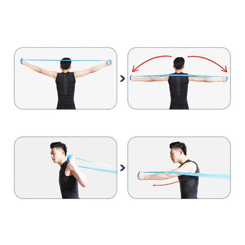 5pcs/set Natural Latex Pulling Force Bands Fit Simplify Resistance Loop Exercise Bands For Fitness Training Sports Gym Workout