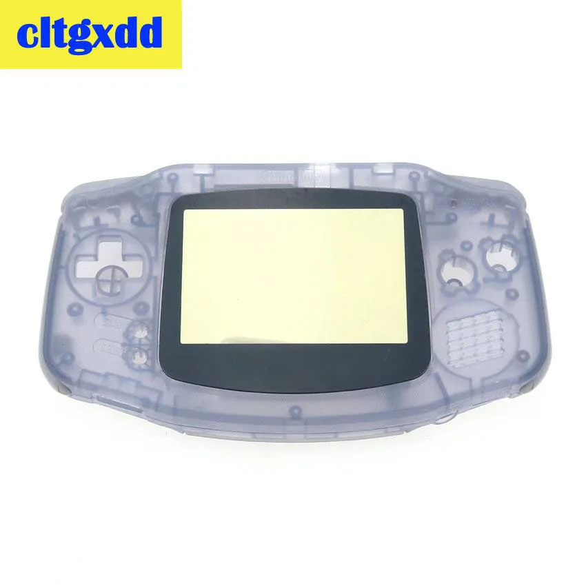 Cltgxdd полный запасной Корпус Корпуса для nintendo Game Boy GBA прозрачный синий корпус игровой консоли - Цвет: Clear purple