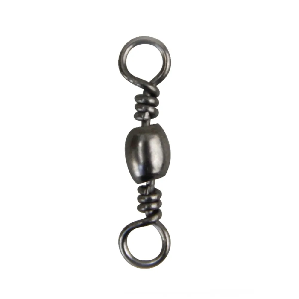 100pcs Stainless Steel Fishing Swivels Heavy Duty Ball Bearing Swivels