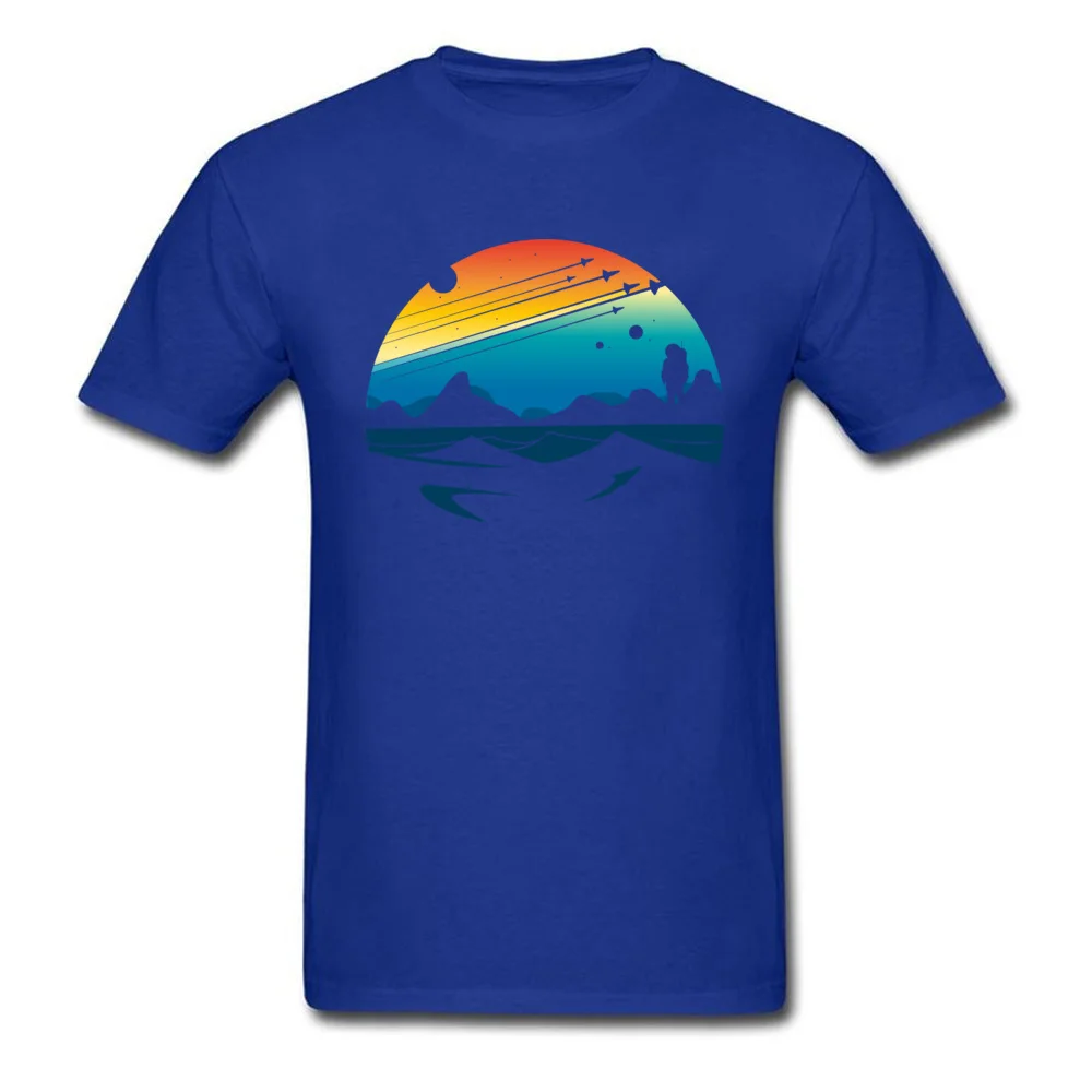 Design Fashionable Man T-shirts Round Collar Short Sleeve Pure Cotton Tops Shirts 3D Printed Tops T Shirt Top Quality Scenic colorful space view shuttle pilot science fiction art blue