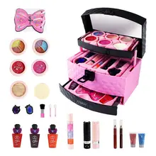 23 шт. Детская косметика принцесса игрушка макияж костюм девочки Retend играть макияж тени для век помада, румяна набор подарок на день рождения 40