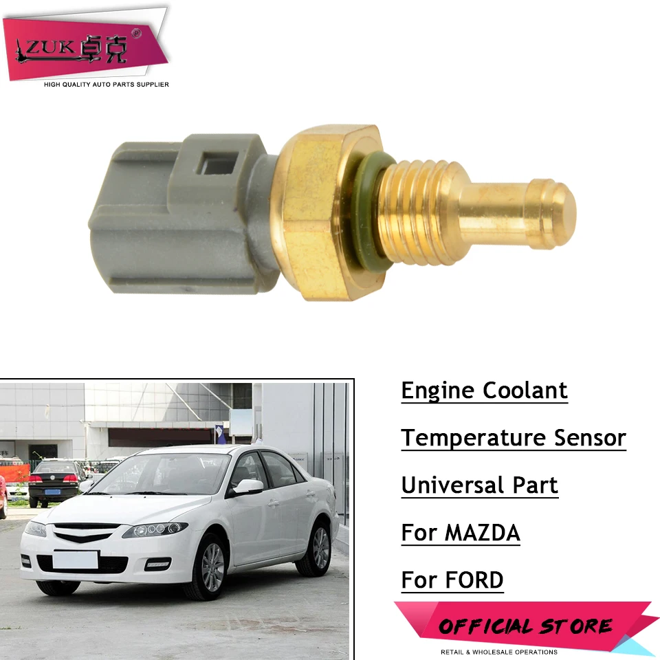 

ZUK High Quality Engine Coolant Water Temperature Sensor For MAZDA 3/5/6 CX7 2003MX5 For FORD For VOLVO LF01-18-840A