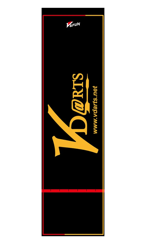 Throw Line VDart Mat in Steel & Soft Tip Dart Board and Dart Machinein