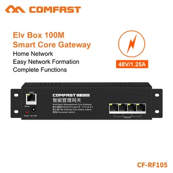 

Comfast CF-RF105 100M Smart Core Gateway AC Gateway Routing with 4 LAN 10/100Mbps POE Interface Wifi Project Router CF-RF105