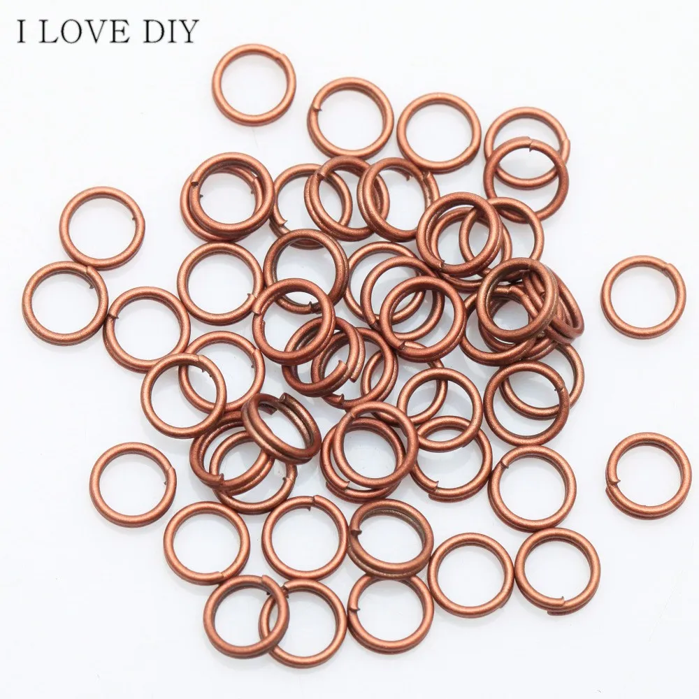 

300/350pcs Metal Fishing Split Rings Silver Gold Findings Key Rings Findings 6mm 8mm for DIY Jewelry Making