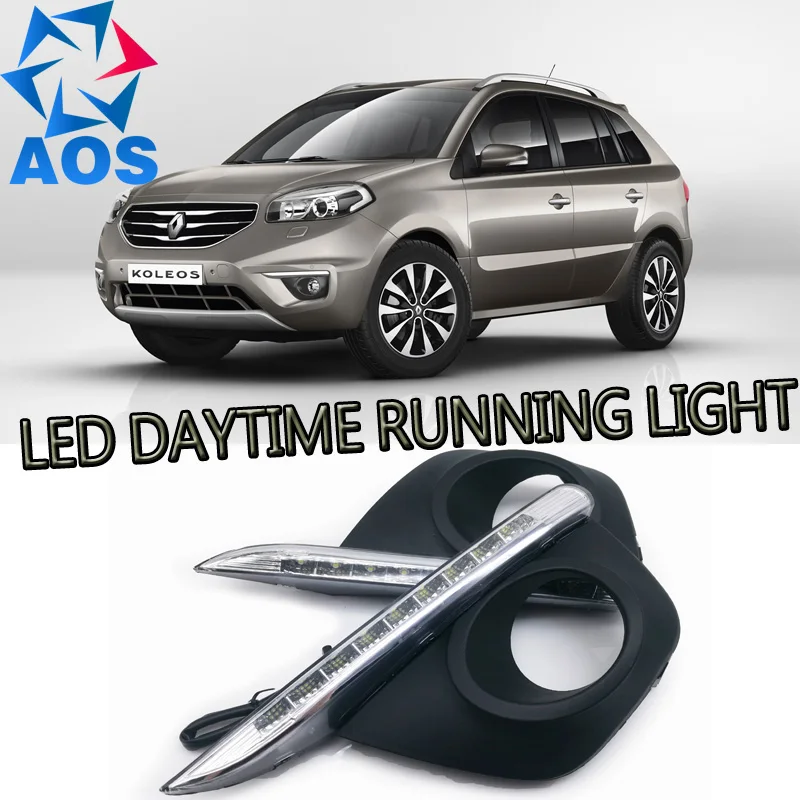 

2PCs/set Car styling Daylight Daytime Running light led drl For Renault Koleos 2011 2012 2013 2014 waterproof daylight