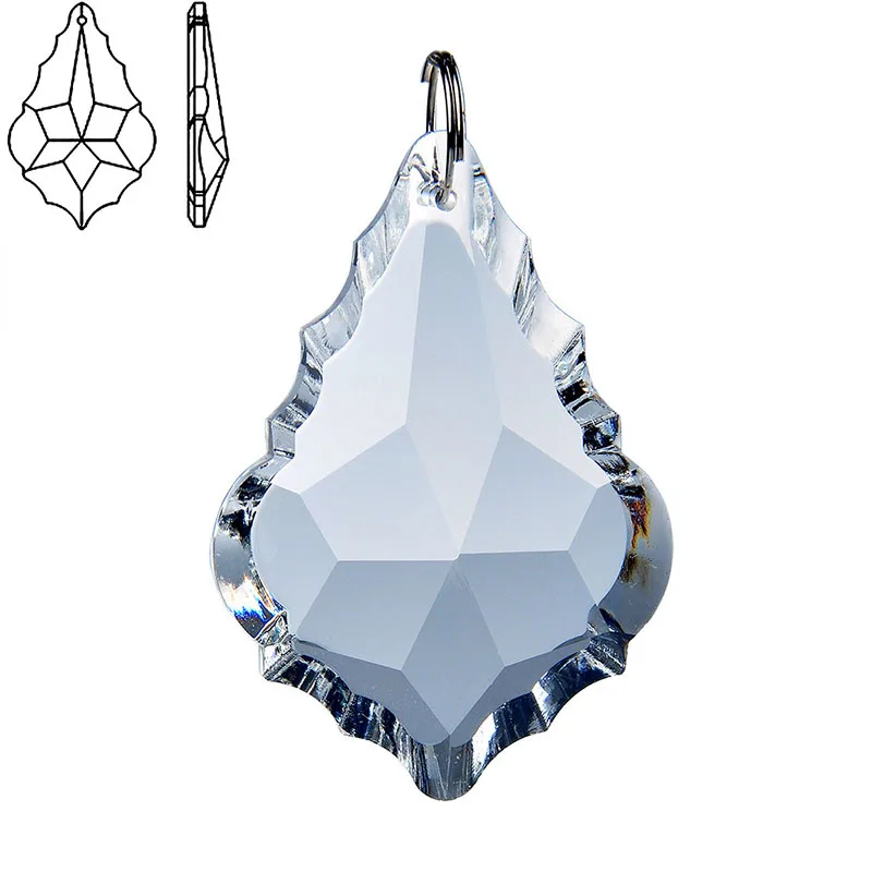 

Crystal Suncatcher Baroque Maple Leaf Crystal Suncatcher Hanging Dropping Pendants Chandelier Prisms Parts Home Wedding Decor