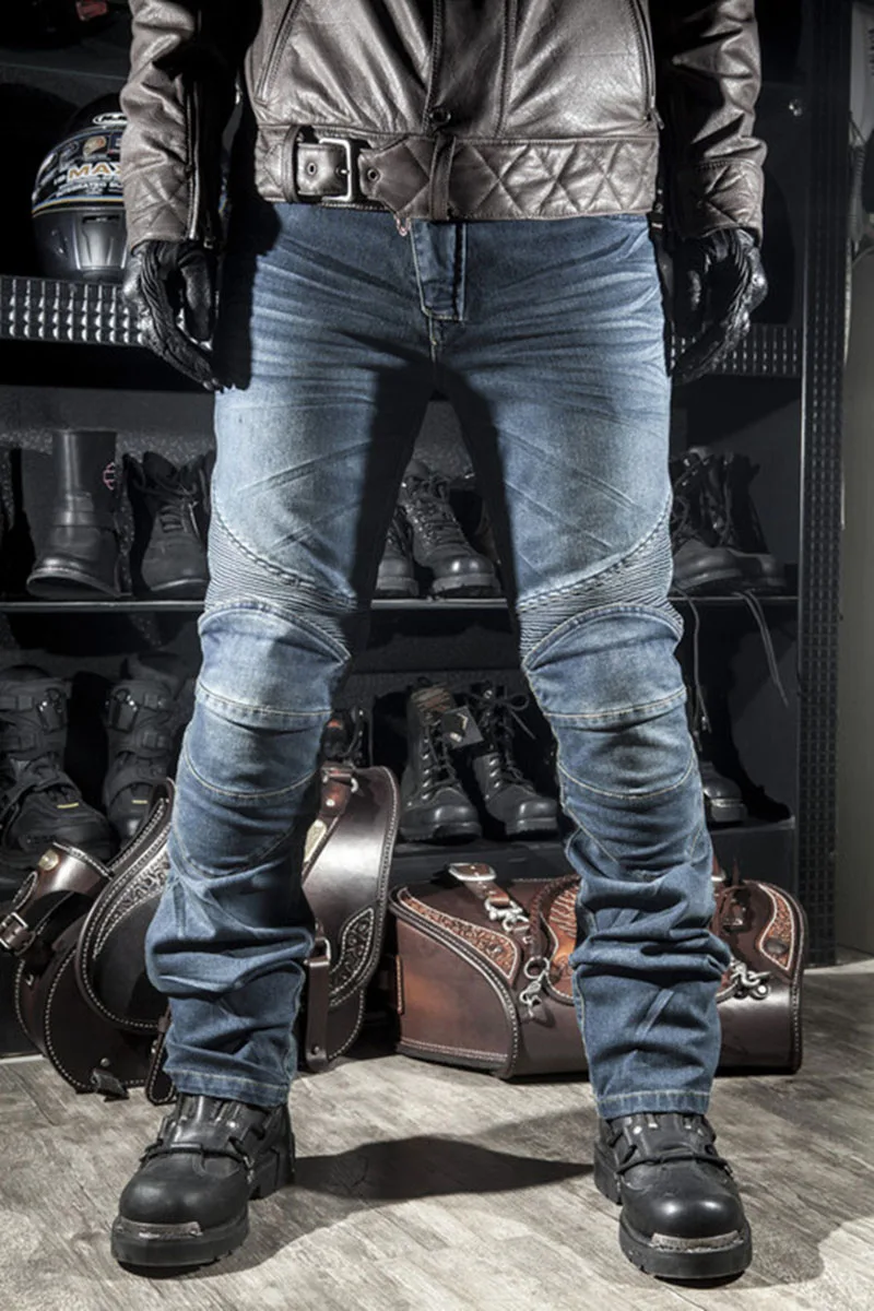 TKOSM высокое качество Мотокросс мотобрюки для мужчин Moto Racing джинсы женщин с наколенники мотобрюки Moletom удобные мотобрюки
