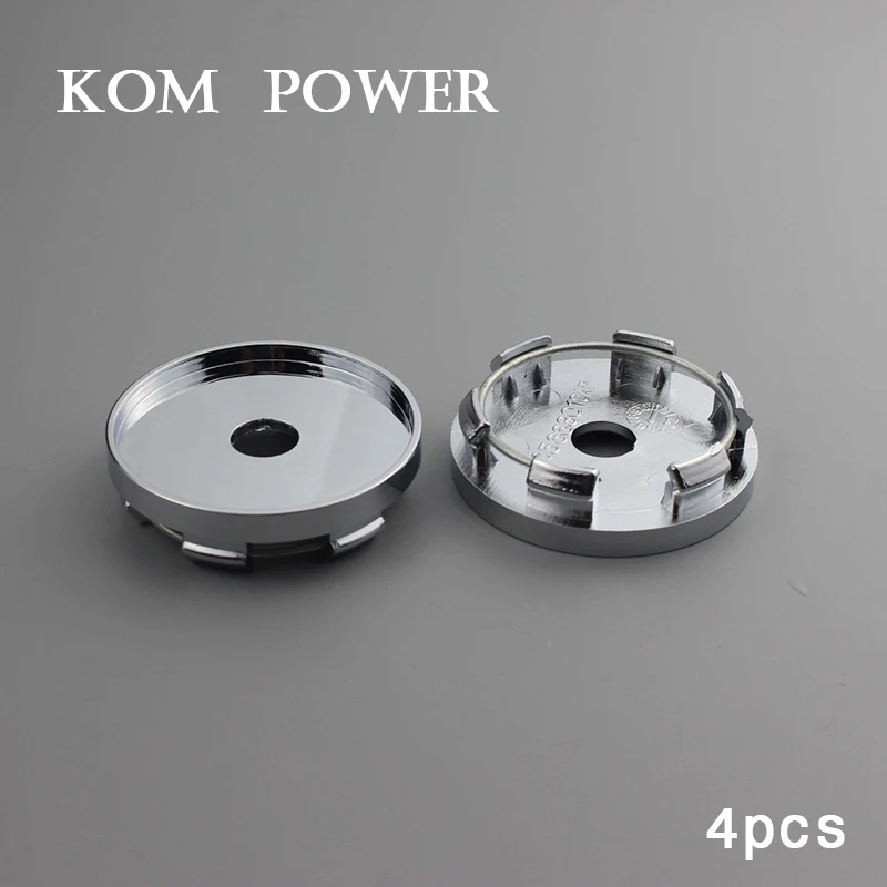 

KOM Universal 56mm Hubcaps /Clip 51 Wheel Centre Tapa Voiture Center Cap No Logo Blank Sign Emblem Covers Hood Chrome KP565152