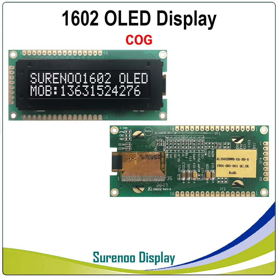 Оригинальный OLED дисплей стандартный ЖК модуль KS0066 1602 162 16х2 LCM Поддержка