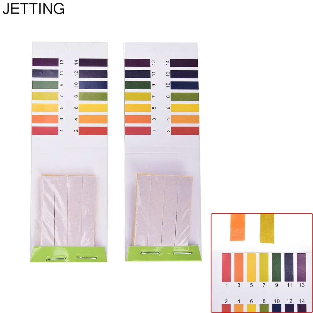 

JETTING 80 Strips PH Test Strip Aquarium Pond Water Testing PH Litmus Paper Full Range Alkaline Acid 1-14 Test Paper Litmus Test