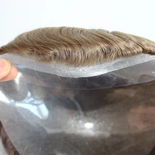 Eversilky Hairpieces for Men Natural Hair Men's Toupee Human Hair 10x8 inch 0.03mm Ultra Thin Skin Hair Replacement System