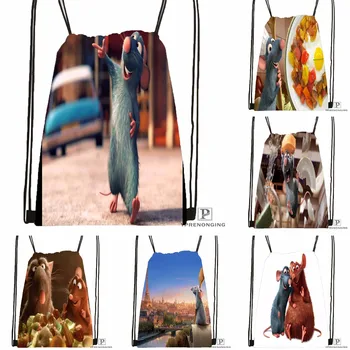 

Custom Ratatouille Figurine Drawstring Backpack Bag Cute Daypack Kids Satchel (Black Back) 31x40cm#180531-04-45