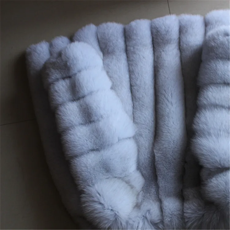 New 2019 charming Women Luxury Natural fox fur coats and jackets thicken vertical oanels attractive winter Real fur coats
