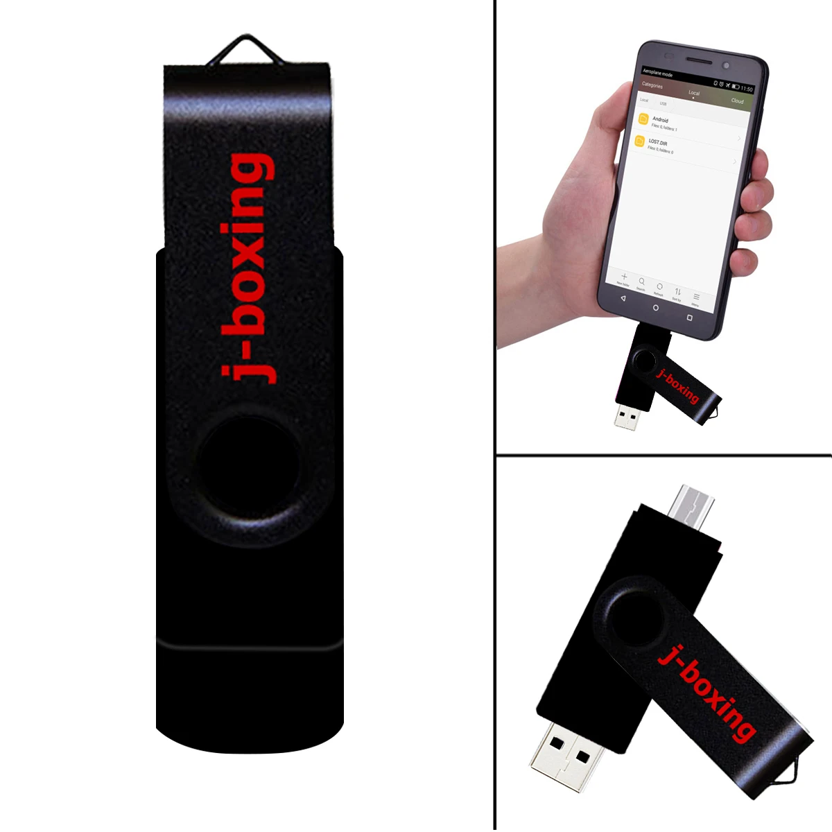 USB флеш накопитель J boxing 2 в 1 с поддержкой OTG 64 ГБ 32 16 8 Гб|USB флэш-накопители| |