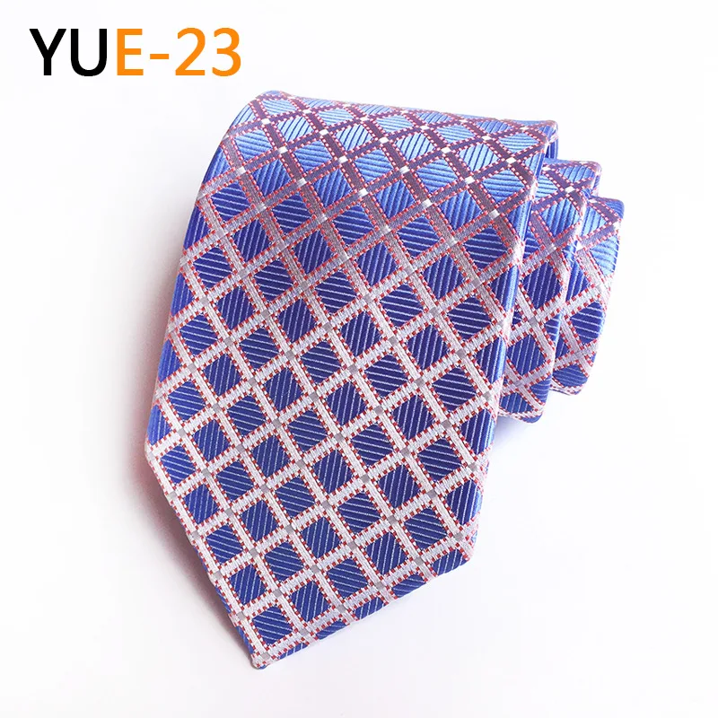 Новые Классические мужские галстуки с Пейсли 8 см модные клетчатые Цветочные Галстуки Gravata жаккардовый шелковый галстук деловой галстук для мужчин