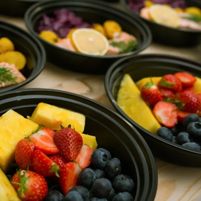 15pcs/set Meal Prep Containers Plastic Food Containers with Lids Outdoor Portable Bento Lunch Box, 1Compartment Round Lunch Box - Image 5