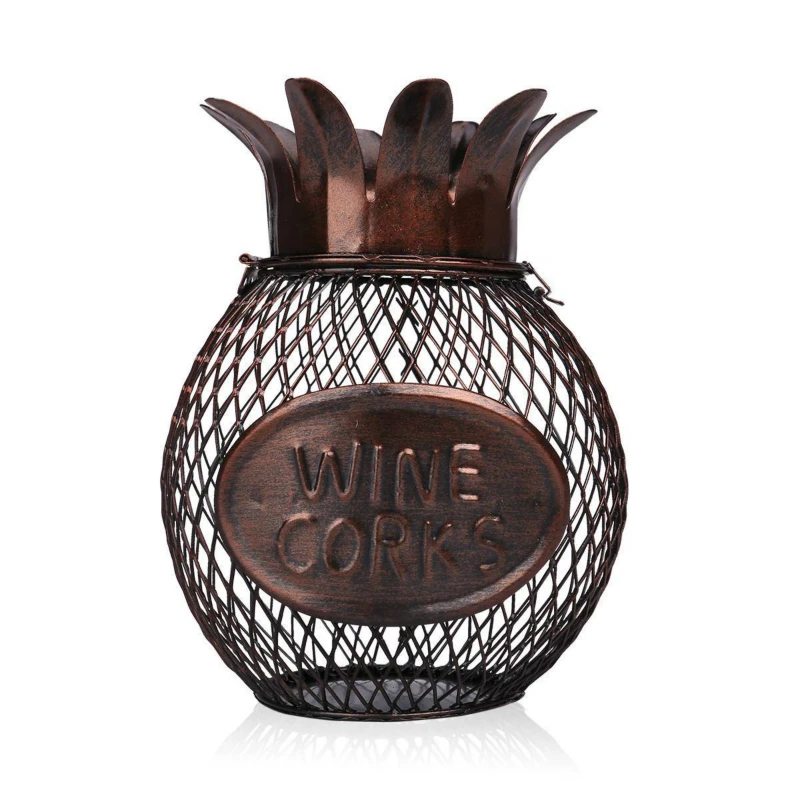 Fashion Unique Metal Wine Cork Rack Metal Pineapple Wine Cork Holderin