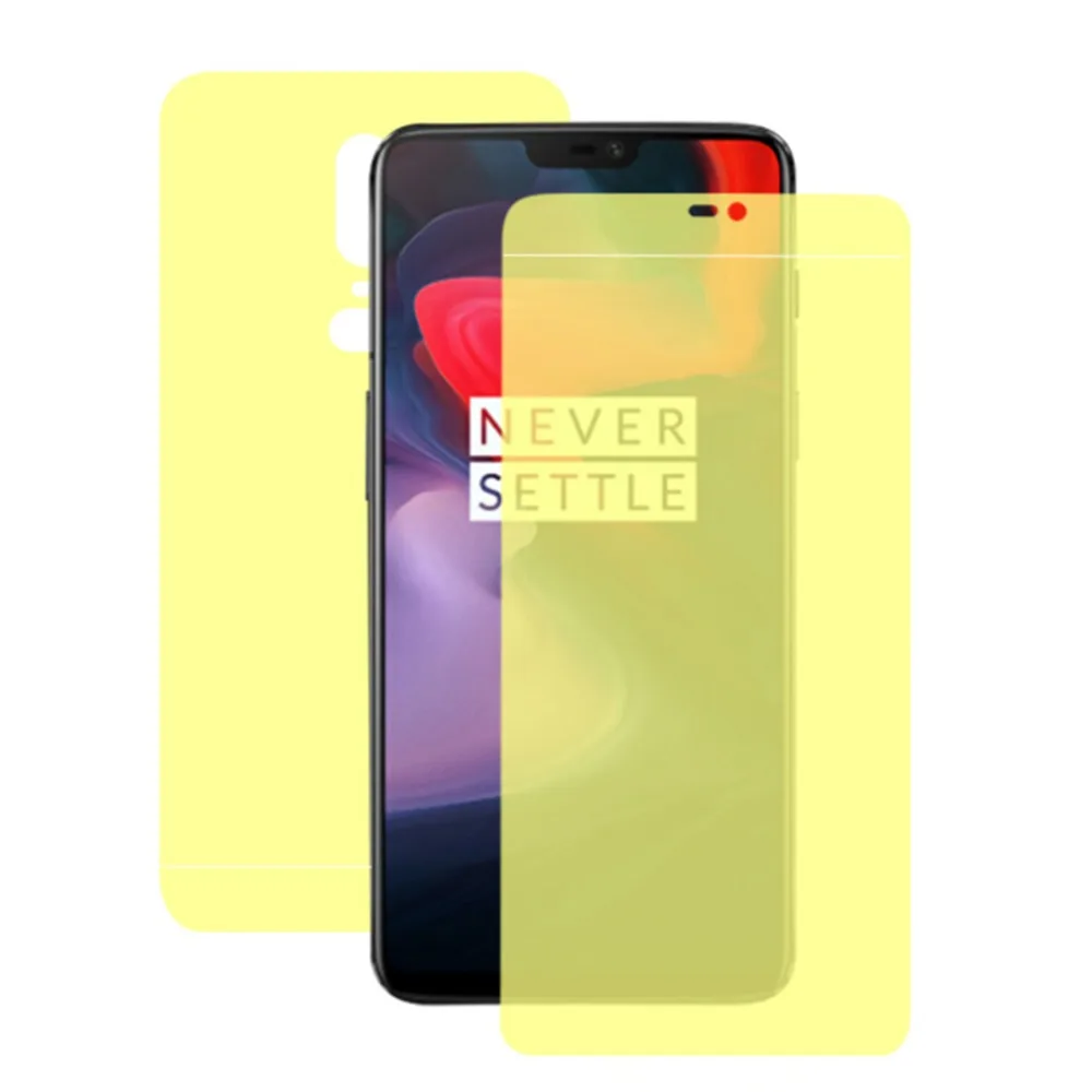 

Front & Back Full Cover Protective Film For Oneplus 5T 6T Hydrogel Screen Protector for Oneplus 5 6 Soft TPU Film (Not Glass)