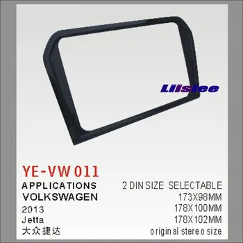 

2 DIN Car Refitting Frame Panel For Volkswagen Jetta 2013 Radio Stereo CD DVD Player NAVI Navigation ABS Fascia Kits
