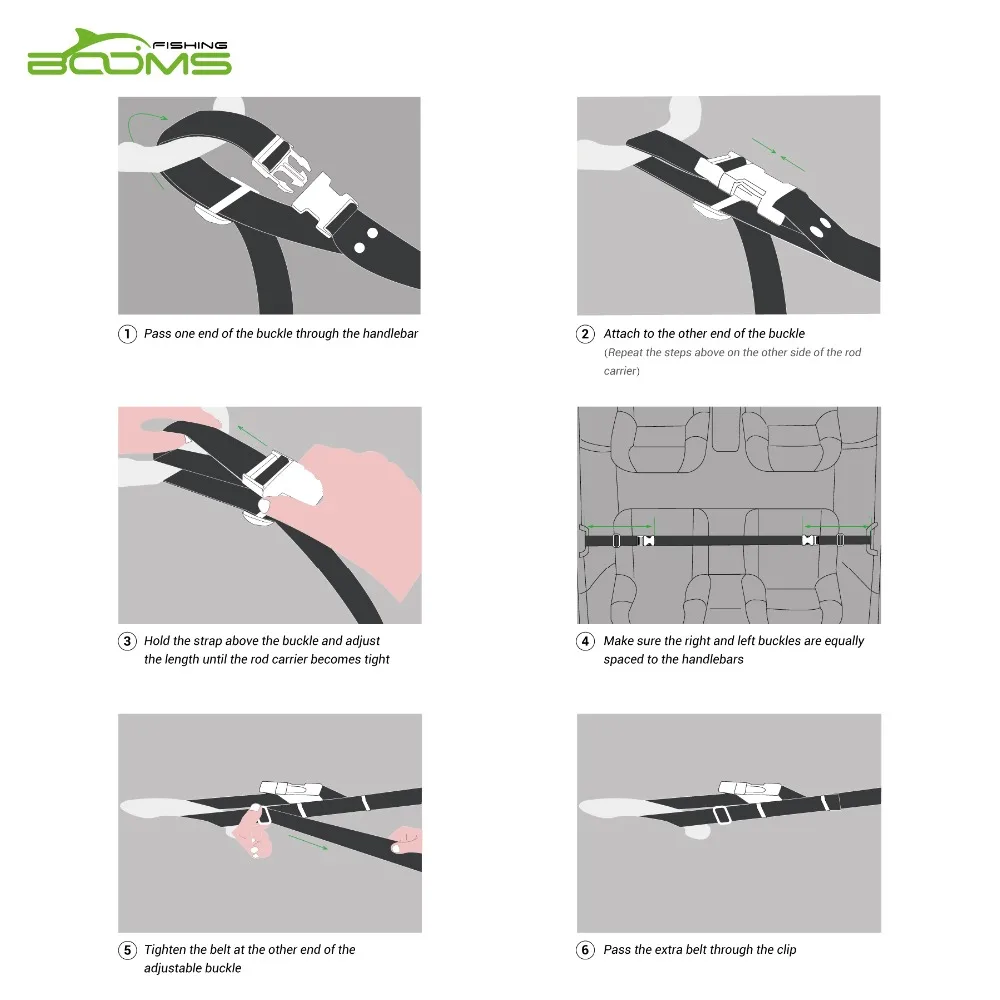 Booms рыболовный VRC Автомобильный держатель для удочки, держатель для удочки, ремень 80 см-155 см, подтяжки, Рыболовный инструмент, коробки для снастей, аксессуары
