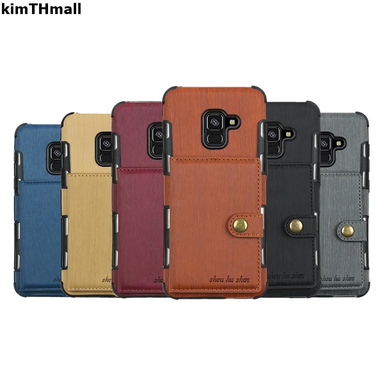 Чехол для samsung Galaxy A3 A320F A5 A520F A7 A720F задняя крышка Роскошный кожаный чехол-портмоне с отделениями для карт мягкий чехол kimTHmall