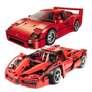 

NEW Technic MOC Set Bricks 21004 Ferrarie F1 F40 Enzo Sports Car Model Building Blocks Kits Toys Racers Compatible with 10248