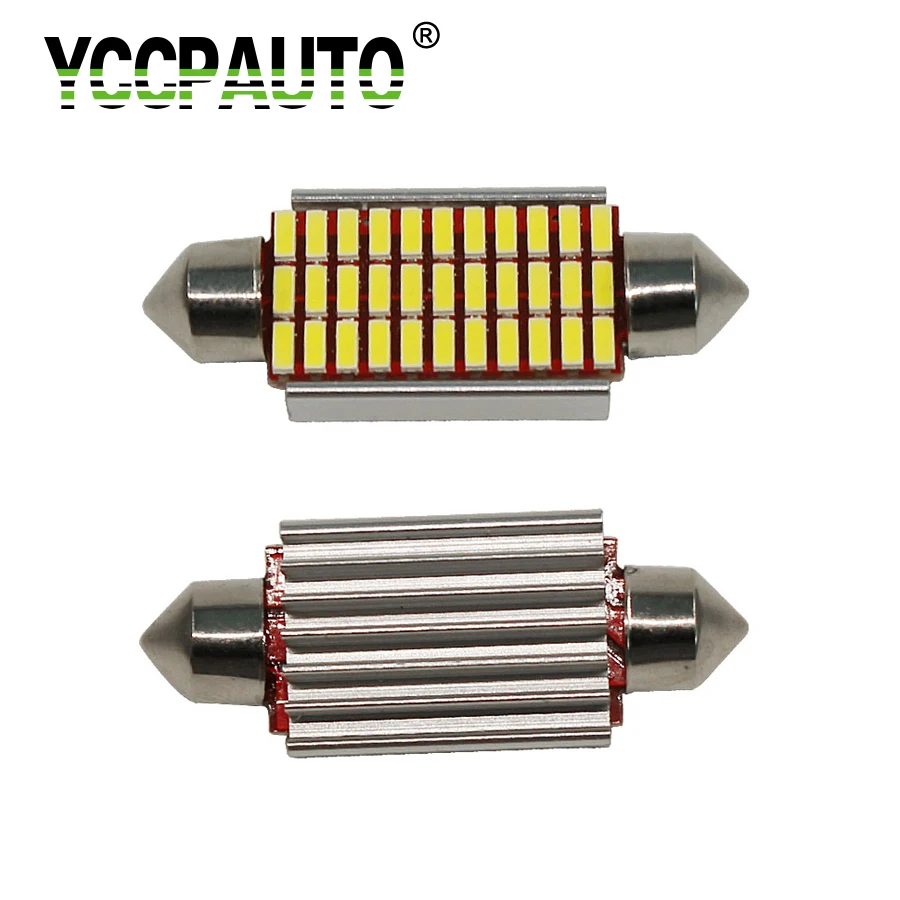 

YCCPAUTO C5W Doom Light Can bus Bulb 31mm 36mm Led 39mm 42mm 4014SMD Auto Festoon Interior Reading Trunk Lamp White 1PCS