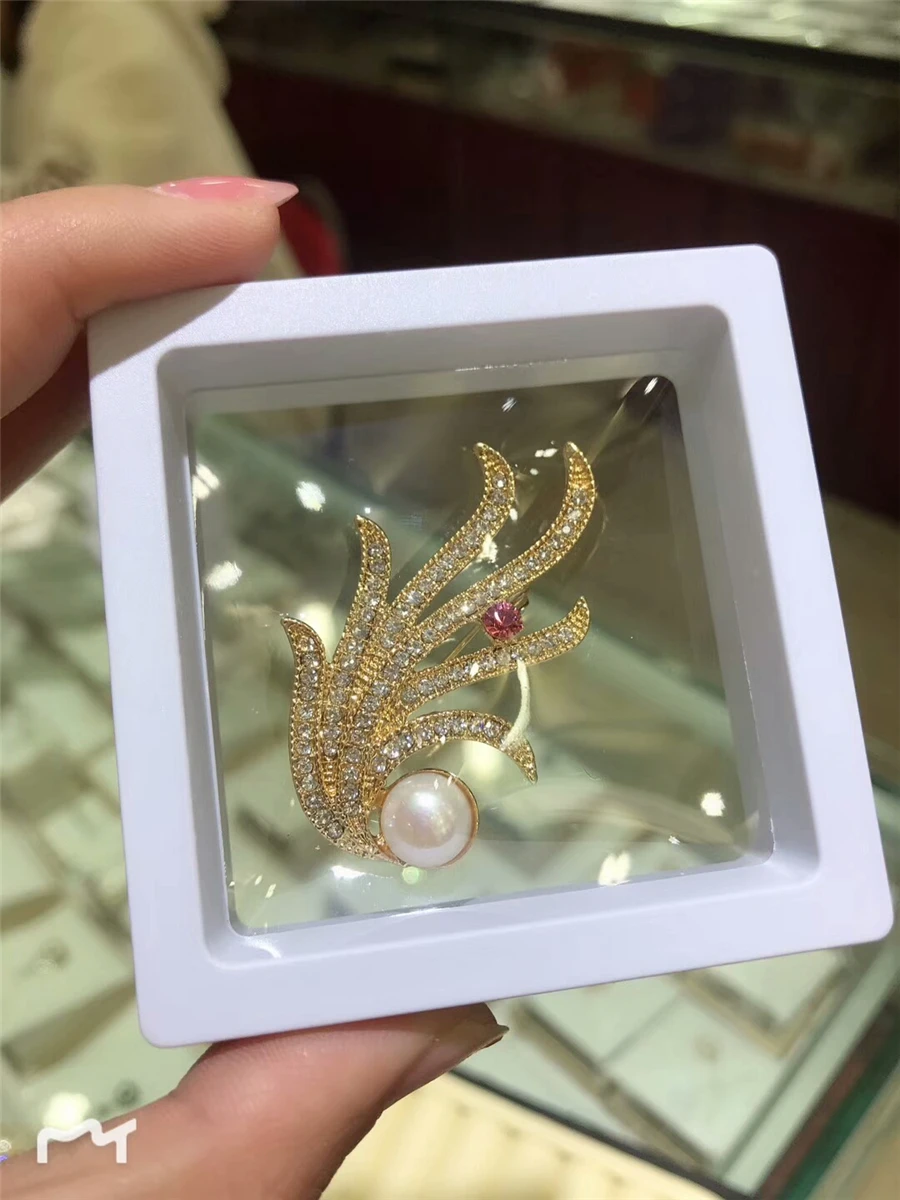 Fashion Natural High Quality Pearl Brooch Pin Classic Charming Noble Accessories Designer Brooches for Women Luxury |