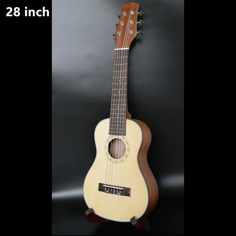 Ordinary Ukulele 28 дюймов Гавайская мини гитара гавайская 6 струн укулеле ингман ель струнный музыкальный инструмент Электрическая укулеле с пикап экв - Цвет: Ordinary Ukulele