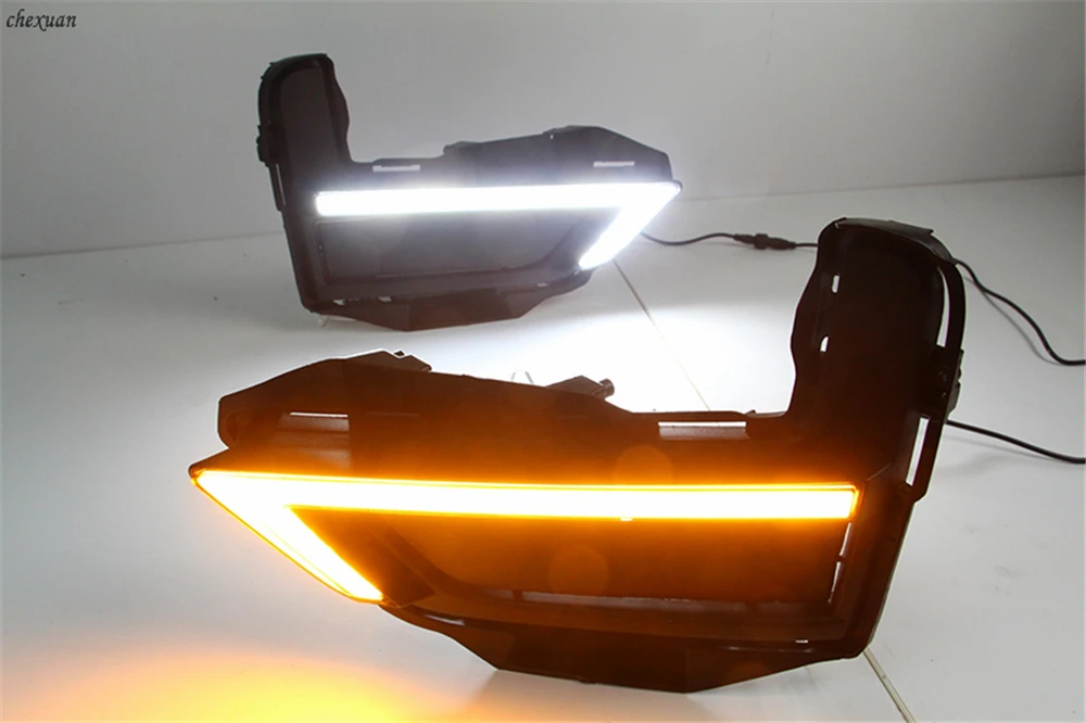 DRL для Nissan X Trail trail Rogue 2017 2018 2019 2020 дневные ходовые огни противотуманная фара крышка