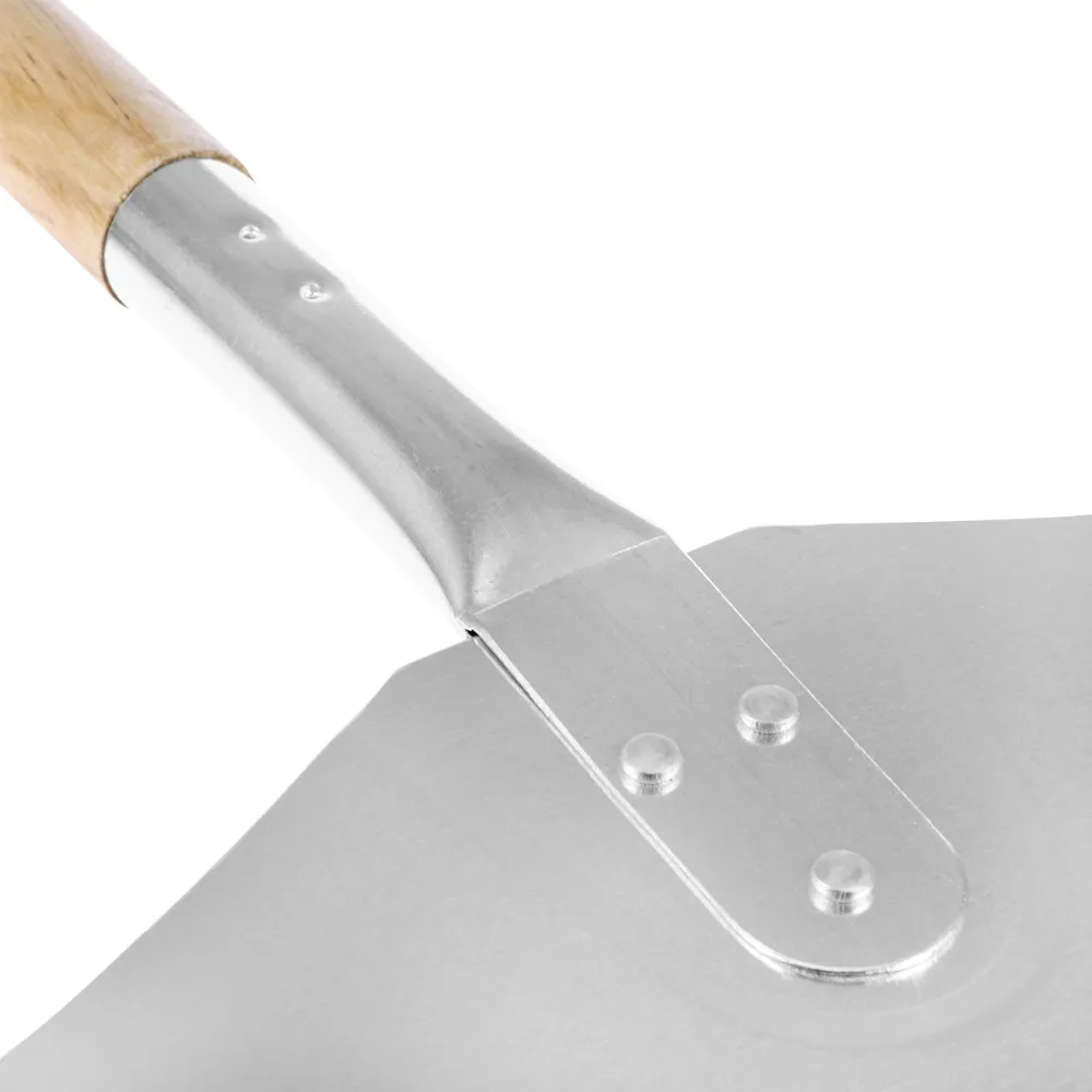 66cm Aluminum Pizza Peel Shovel with Wooden Handle Cake Shovel Baking Tools Cheese Cutter Peels Lifter Tool Pizza Shovel