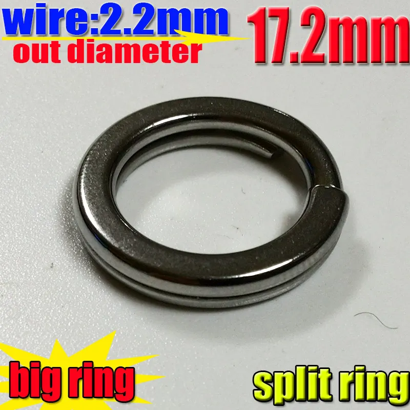 THE biggest split rings super pull size:2.2mm OD: 17.2MM