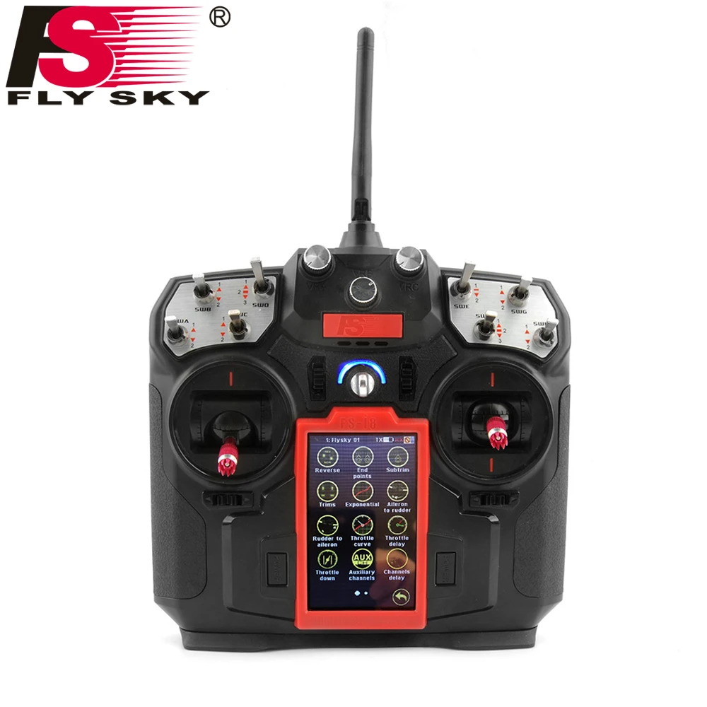 

Original FLY SKY FS-I8 Transmitter with FS-IA6B receiver For RC Drone Quadcopter Airplanes Fixed-wing Glider Helicopter