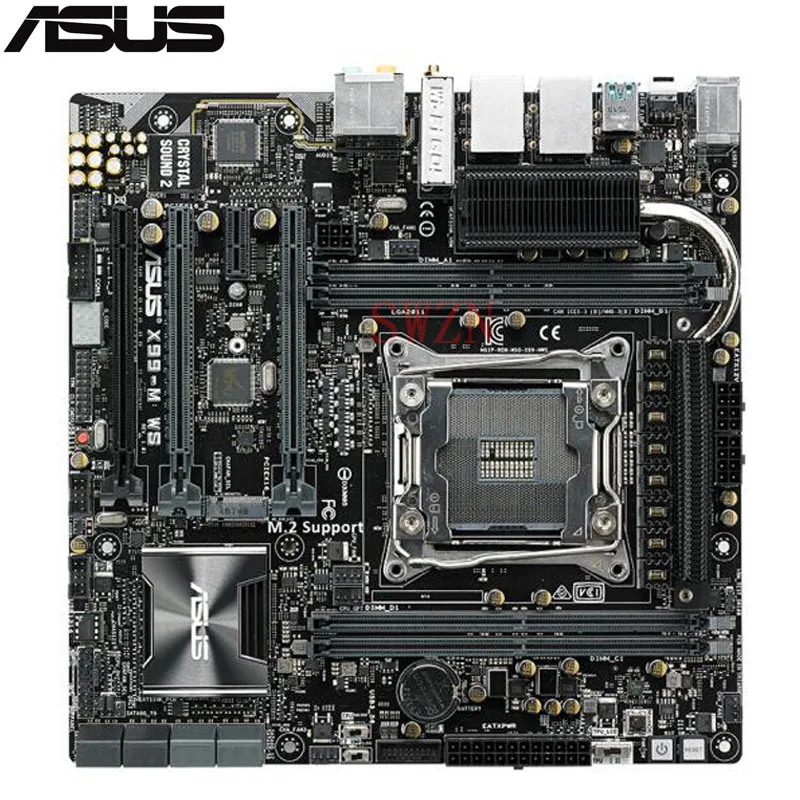 original New Desktop motherboard For ASUS X99 M WS X99 LGA 2011 V3 Core