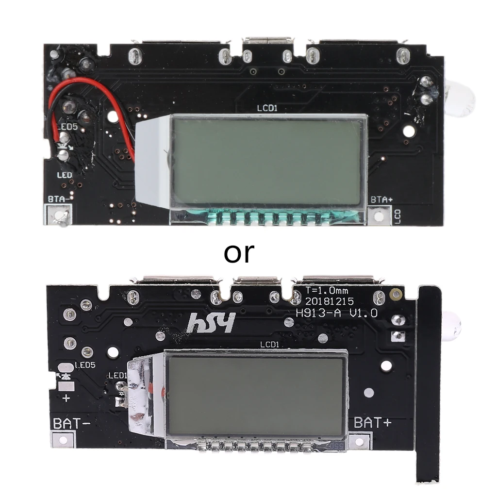 

2-USB 5V 2.1A Mobile Power Bank 18650 Battery Charger Board Digital LCD Module