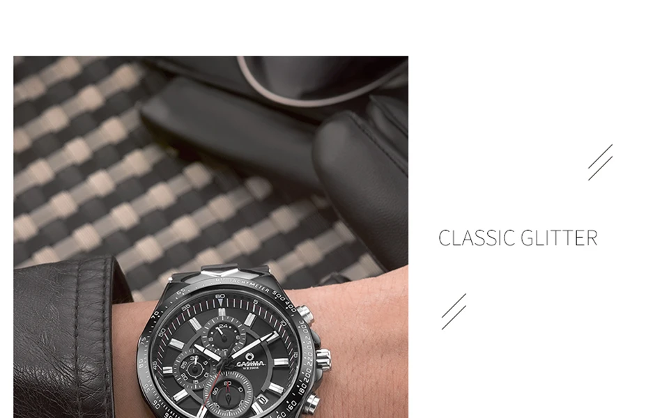 Топ продаж роскошные Брендовые Часы мужские модные повседневные Многофункциональные Спортивные кварцевые наручные часы водонепроницаемые 100 м CASIMA#8880