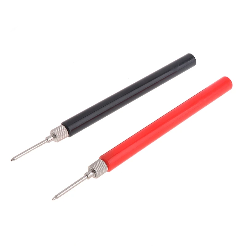 

2pcs Spring Test Probe Tip Insulated Hook Wire Connector Lead Pin for Multimeter