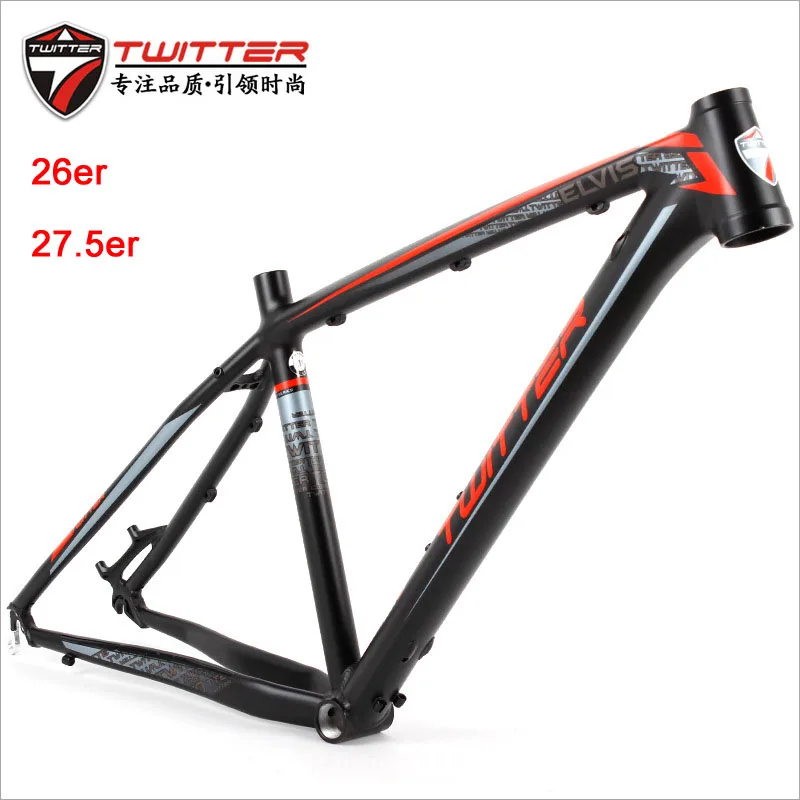 

Twitter Elvis Mtb Bike Aluminum Alloy Frame 15.5 16.5 17.5 Inch For 26er 27.5er Wheelset Mountain Bicycle AL6061 Frame cycling