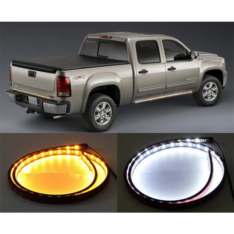 

90 LED Red/White 60'' For Most Truck/SUV/ RV Strip Light Bar Running/Brake/Reverse/Rear Waterproof Turn Signal Tail Lamp