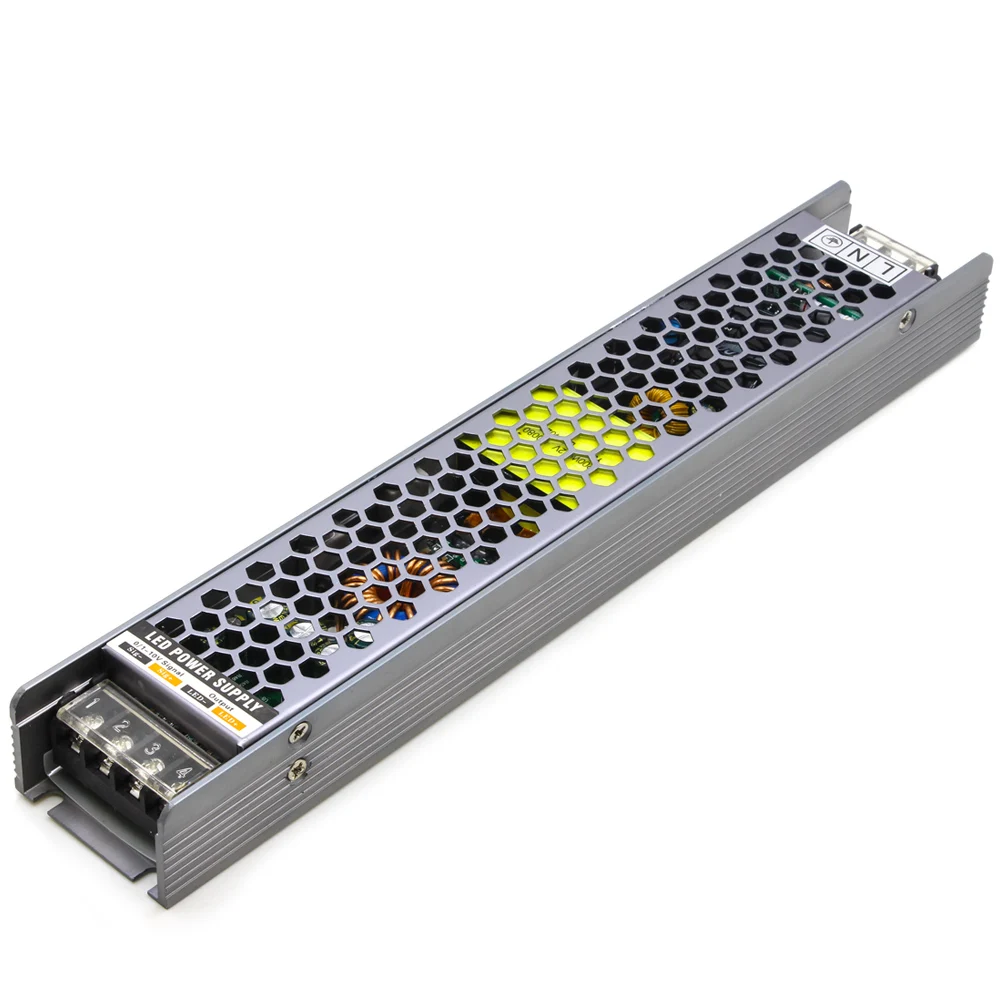 

200W LED Dimming Driver DC12V Ultra Thin power supply support Triac 1-10V potentiometer Dimming Lighting Transformers adapter