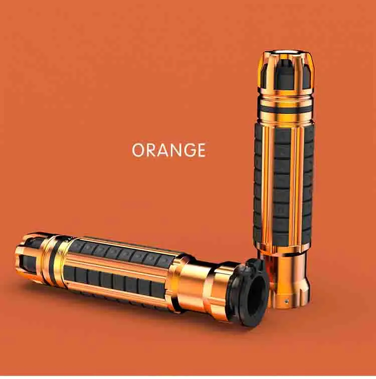 22 мм CNC алюминиевый сплав универсальные мотоциклетные рукоятки Ручка Бар фиксаторы для Руля Мотоцикла Аксессуары для мотоцикла подарки - Цвет: Оранжевый