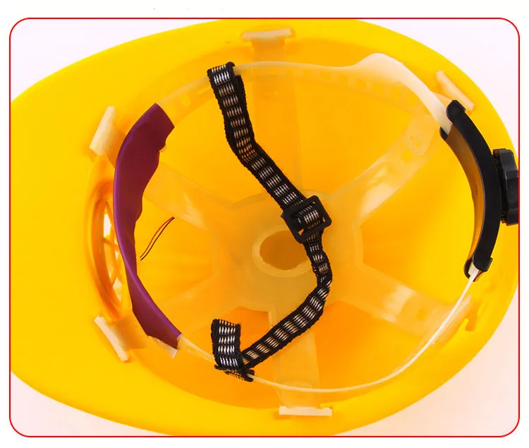 CCGK Yellow Solar Power Safety Helmet Outdoors Working Hard Hat Solar Panel Cooling Fan Construction Workplace Protective Cap (15)