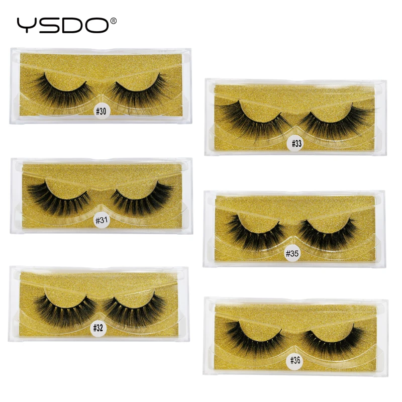 

YSDO 1 pair mink eyelashes natural long makeup 3d mink lashes hand made false eyelashes faux cilios mink 3d soft false lashes