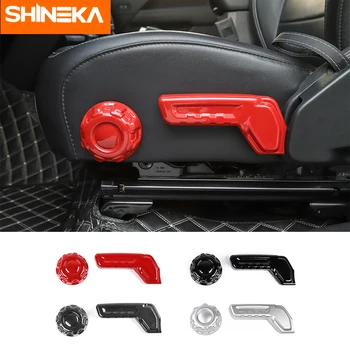 

SHINEKA Interior Mouldings Car Seat Adjustment Wrench Cover Trim ABS Decorative Sequins For Jeep Wrangler JL 2018 Up Accessories