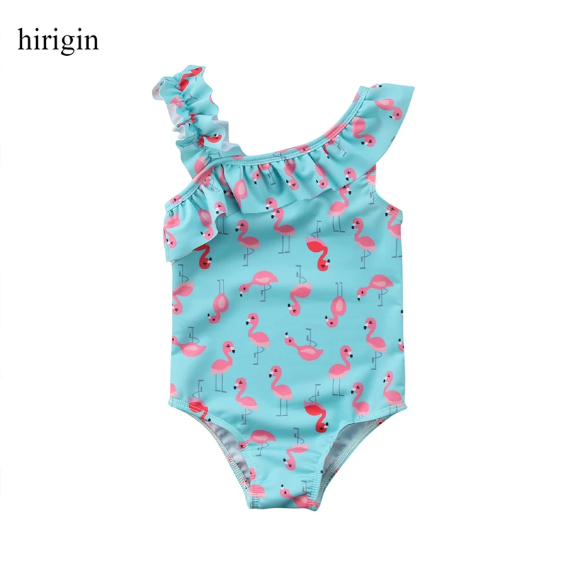 

hirigin Summer Toddler Kids Swimwear Baby Girl One-Piece Flamingo Swimsuit Bathing Suit Bodysuit Swimming Costume Beachwear
