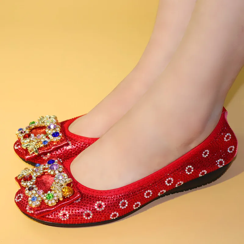 Женские летние водонепроницаемые мокасины; обувь известного дизайна в африканском стиле с блестящей аппликацией в виде кристаллов; женская обувь; большой размер 45